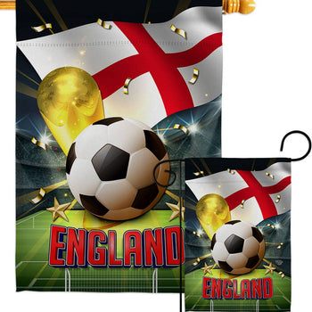 World Cup England Soccer Garden Flag 13" x 18.5"