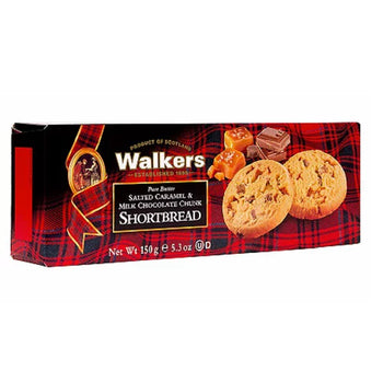 Walkers Pure Butter Salted Caramel & Chocolate Chunk Shortbread. 133g/5oz