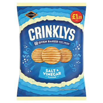 Jacobs Big Crinklys Salt & Vinegar Flavour 90g