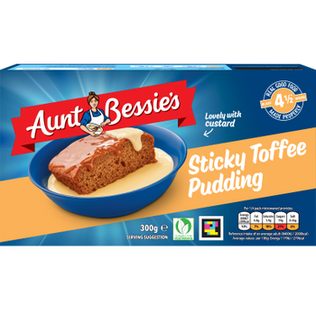 Aunt Bessie's Sticky Toffee Pudding 300g - 1/2lb Ship Weight