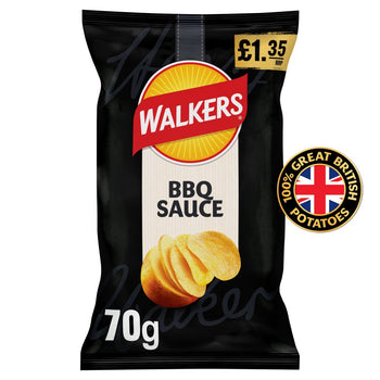 Walkers BBQ Crisps Large Bag 70g