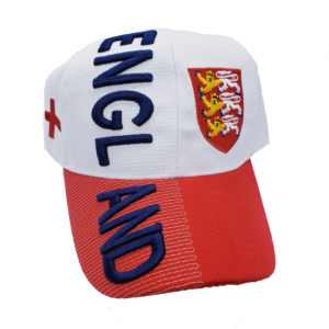 3D England Hat - White