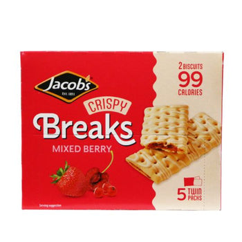 Jacobs Crispy Breaks Berry 125g - 5 Twin Packs