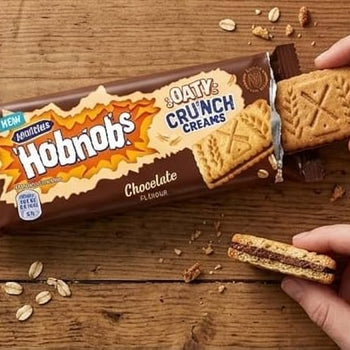 McVitie's Hobnobs Oaty Crunch Creams Chocolate Flavour 100g