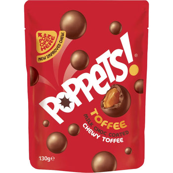 Paynes Poppets Chocolate Toffee 130g Pouch