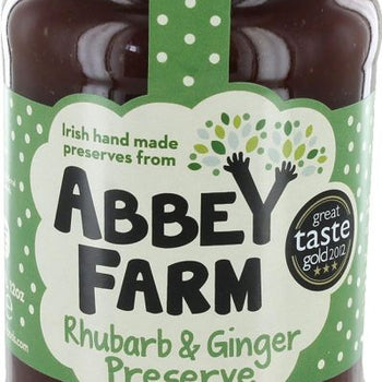 Abbey Farm Irish Rhubarb & Ginger 350g