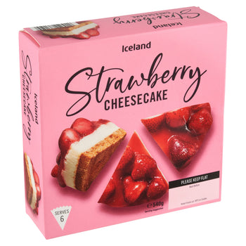 Iceland Strawberry Cheesecake 540g - 1lb Ship Weight