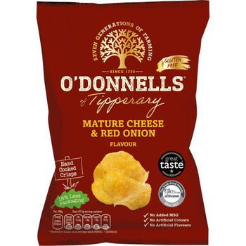 O'Donnells Mature Cheese & Red Onion Crisps 44g
