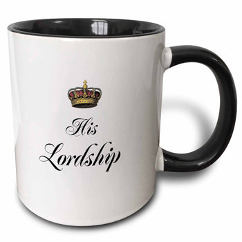Mug 11oz - Two-Tone Black His Lordship Mug