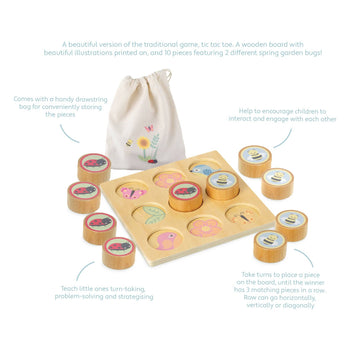 Orange Tree Toys - Spring Garden Tic Tac Toe