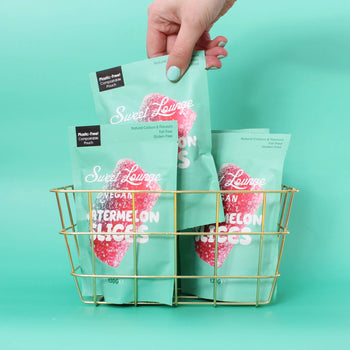 Sweet Lounge - Vegan Fizzy Watermelon Slices (plastic-free) 130g