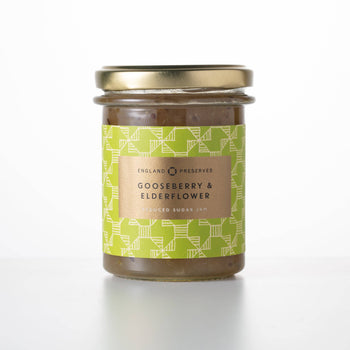 England Preserves - GOOSEBERRY & ELDERFLOWER - LOW-SUGAR JAM