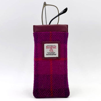 maccessori - Harris Tweed Glasses Sleeve Purple Check