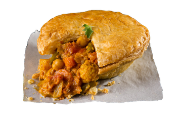Pouch Pies Vegetable Curry Pie 255g  1/2lb Ship Weight