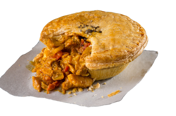 Pouch Pie Chicken Curry Pie 9oz (Just Heat & Serve). Ship Weight 1/2lb