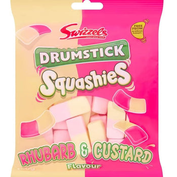 Swizzels Drumstick Squashies Rhubarb & Custard Flavour. 140g