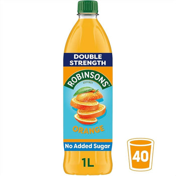 Robinsons Double Concentrate Orange Squash No Added Sugar 1 Liter