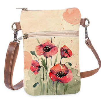 Cott N Curls - Poppies Cellphone Sling