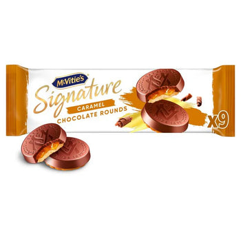 Mcvities Signature Milk Chocolate Caramel Rounds 109g