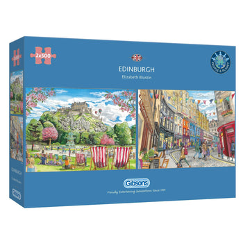 Gibsons Games Inc - Edinburgh 2 x 500 Piece Jigsaw Puzzle