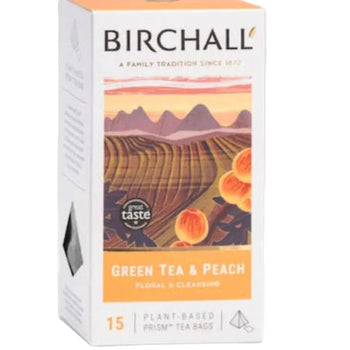 Birchall Green Tea & Peach - 15 teabags