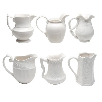 6 asst Pitchers. Set of 6