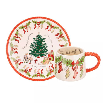 Cath Kidston Christmas Plate Mug Set