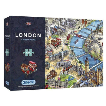 Gibsons Games Inc - London Landmarks 1000 Piece Jigsaw Puzzle