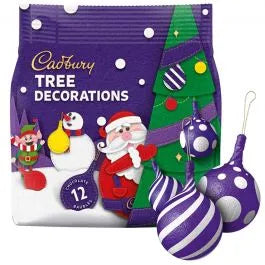 Cadbury Milk Chocolate Tree Decorations 72g
