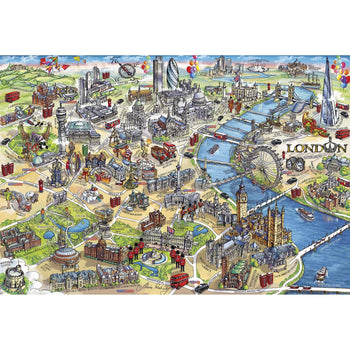 Gibsons Games Inc - London Landmarks 1000 Piece Jigsaw Puzzle