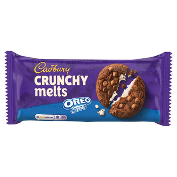 Cadbury Crunchy Melts Oreo Creme Biscuits 156g