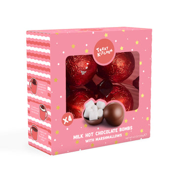 Treat Kitchen - 4-Pack Hot Chocolate Bombs - Milk Chocolate