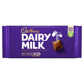 Cadbury Dairy Milk Chocolate Large Bar 180g