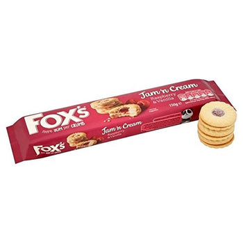 Fox's Jam ‘n’ Cream Raspberry & Vanilla 150g