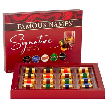 Famous Names Signature Chocolate Liqueurs Boxed Gift Set 185g