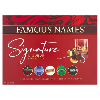Famous Names Signature Chocolate Liqueurs Boxed Gift Set 185g