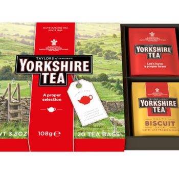 Yorkshire Tea Gift  Selection -  20 bags individually wrapped .