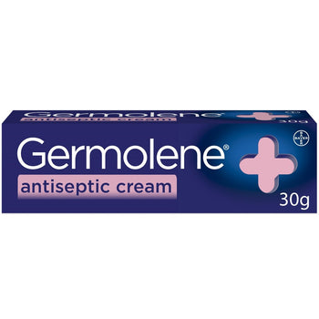Germolene Antiseptic Cream 30g. Local anaesthetic helps to prevent infection, numbs pain and helps healing