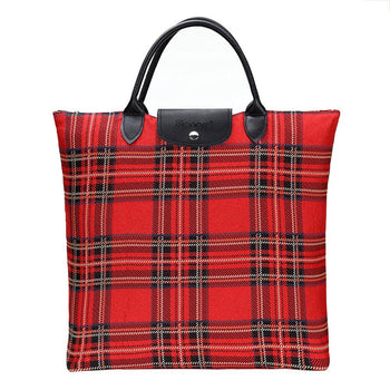 Signare Tapestry - Royal Stewart Tartan Foldaway Bag