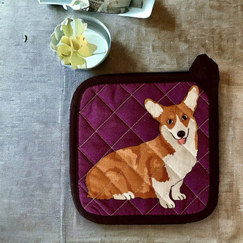 Naked Decor - HELLO PET COLLECTION - Hello Corgi Puppy Potholder 