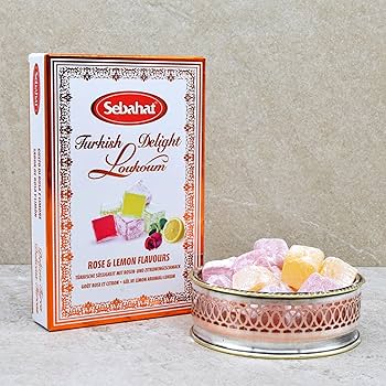 Sebahat Rose and Lemon Flavoured Turkish Delight 200g