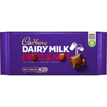 Cadbury Dairy Milk Fruit and Nut Bar 180g