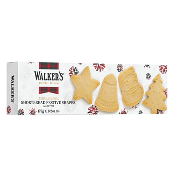 Walkers Festive Shapes Shortbread Carton 6.2oz