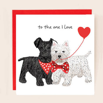 Valentines Card One I Love Terriers