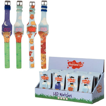 Puckator Ltd - Highland Coo Cow Silicone Digital Watch