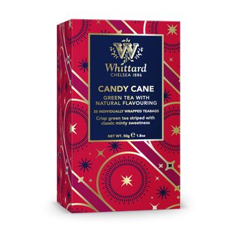 Whittard of Chelsea - Candy Cane 25 Individually Wrapped Teabags