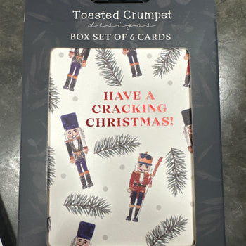 Toasted Crumpet Have a Cracking Christmas Box Set of 6 Cards