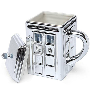 Doctor Who Chrome Tardis Ceramic Mug - Official Merchandise