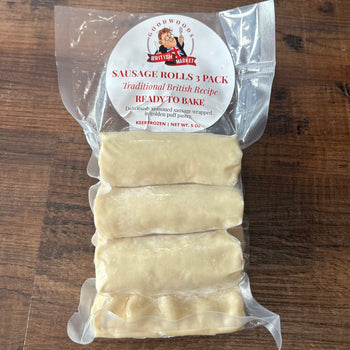 Goodwoods Gourmet Sausage Rolls 3 Pack. 4 Inches Long Each - 1/2lb Ship Weight