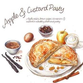 4&20 Apple & Custard Pasty 7oz - 1/2lb Ship Weight